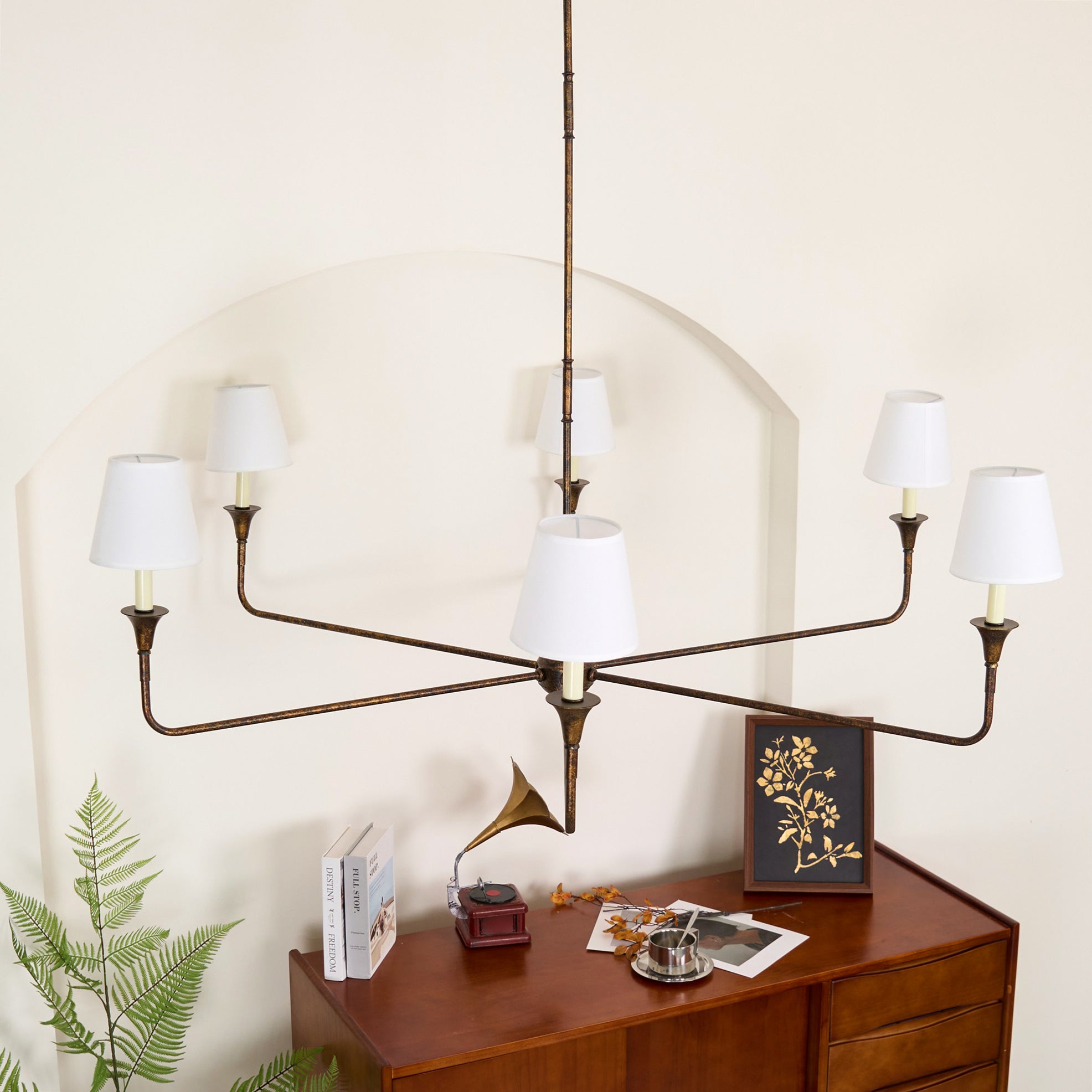 Classic Fabric Shade Chandelier – Timeless Pendant Light