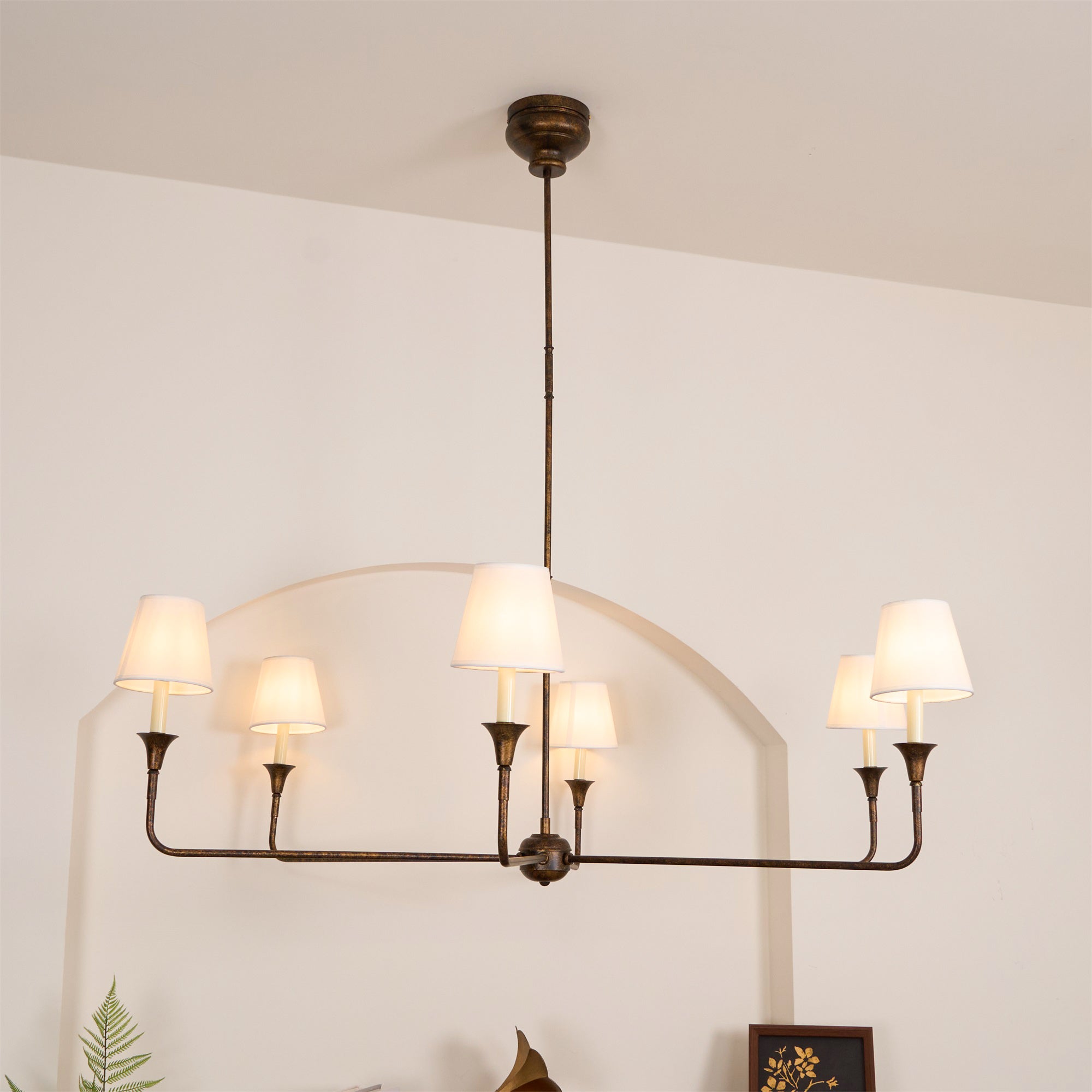 Classic Fabric Shade Chandelier – Timeless Pendant Light