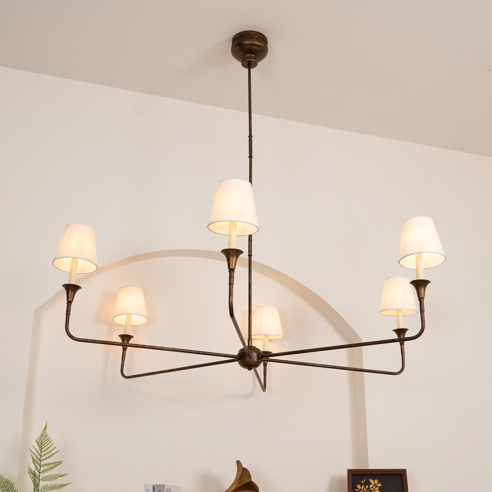 Classic Fabric Shade Chandelier – Timeless Pendant Light