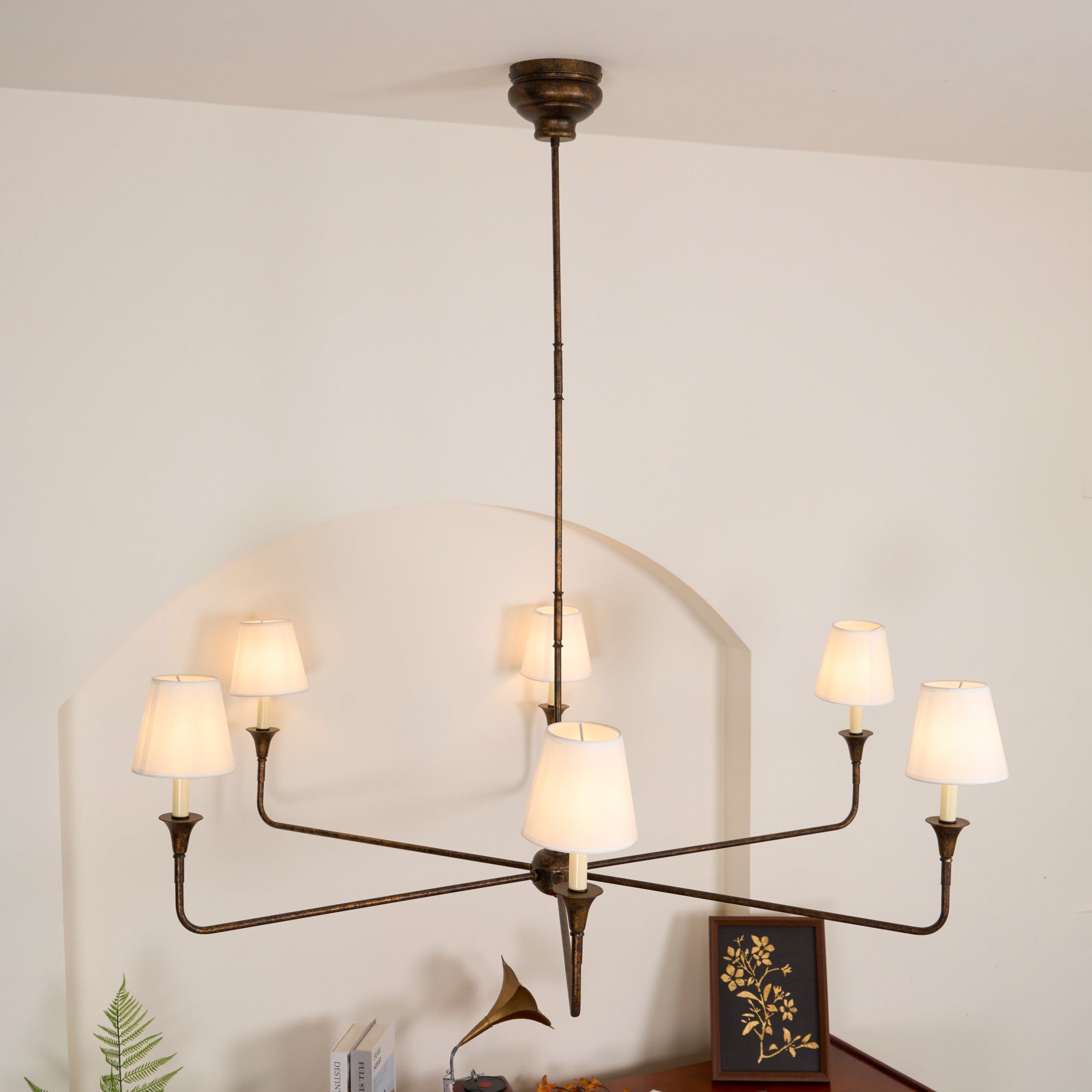 Classic Fabric Shade Chandelier – Timeless Pendant Light