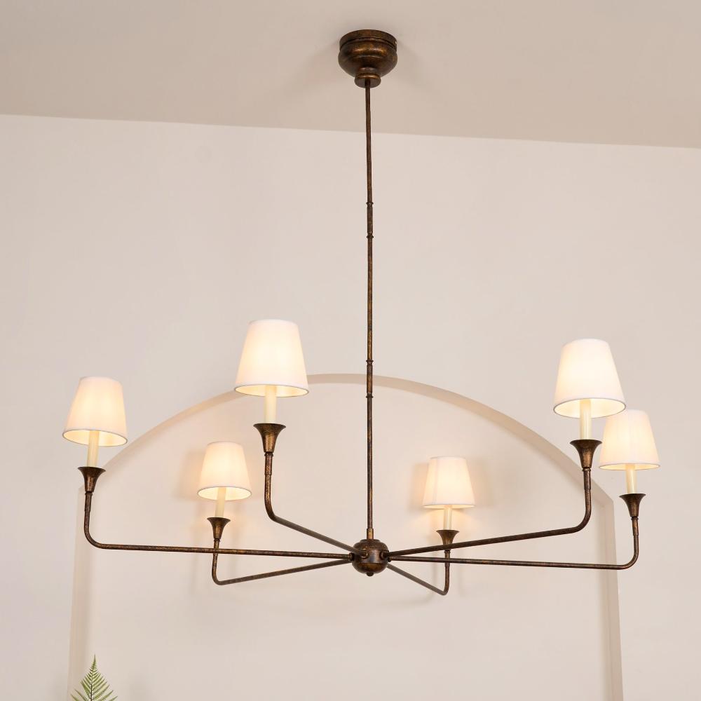 Classic Fabric Shade Chandelier – Timeless Pendant Light