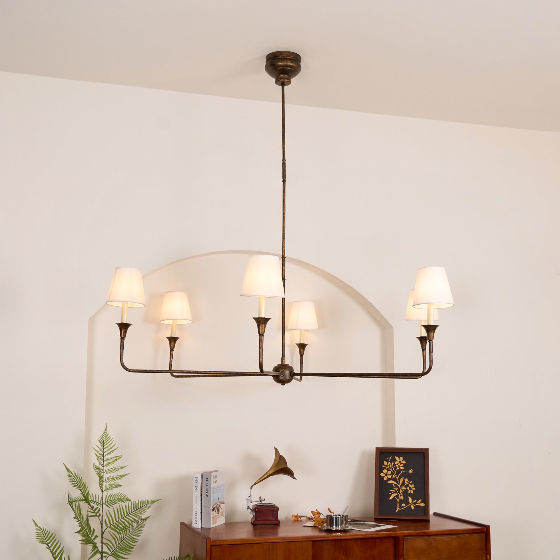 Classic Fabric Shade Chandelier – Timeless Pendant Light