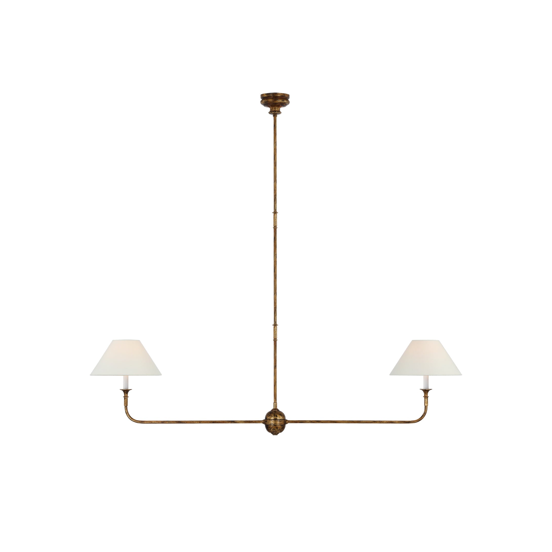 2-Light Linear Chandelier – Modern Ceiling Light
