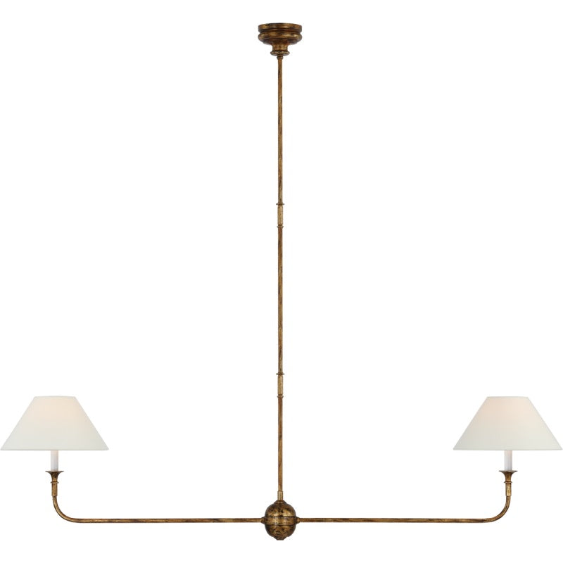 2-Light Linear Chandelier – Modern Ceiling Light