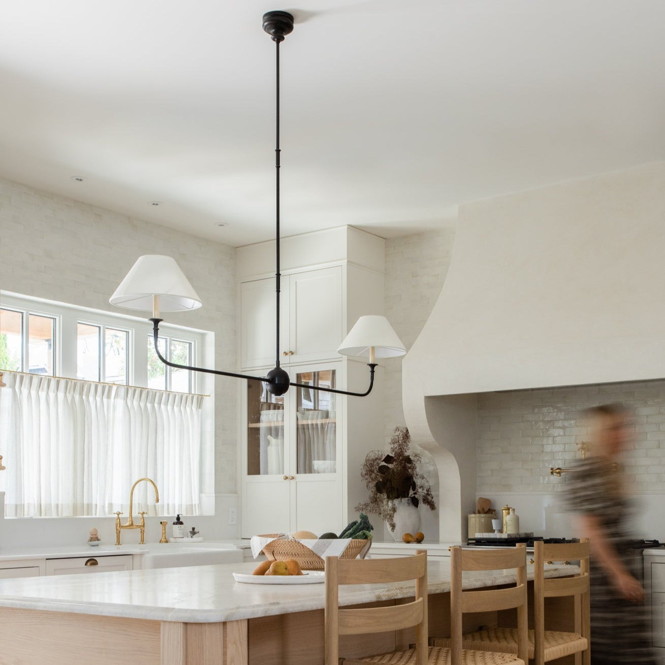 2-Light Linear Chandelier – Modern Ceiling Light