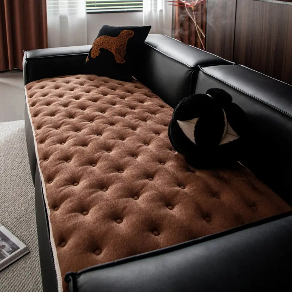 Stylish Button-Tufted Sofa Slipcover for a Classic Look