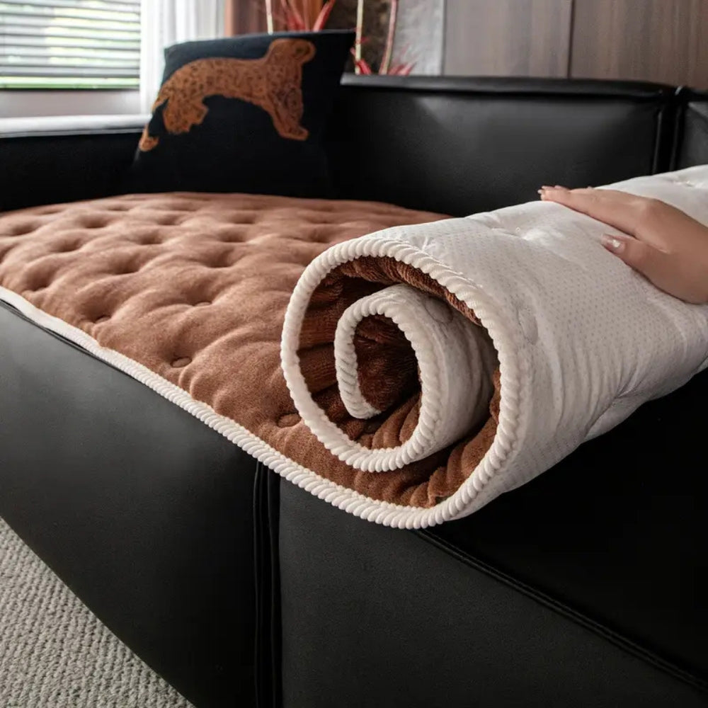 Stylish Button-Tufted Sofa Slipcover for a Classic Look