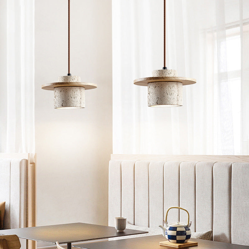 Pendant Lamp | Travertine Shade