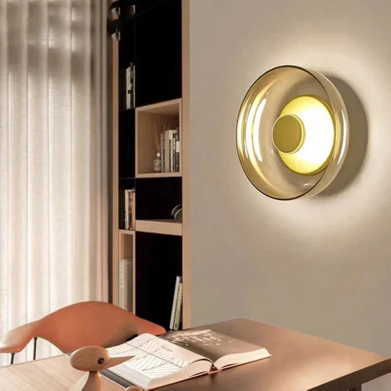 Glass Mushroom LED Wall Lamp | LED Chip | Bedroom & Living Room
