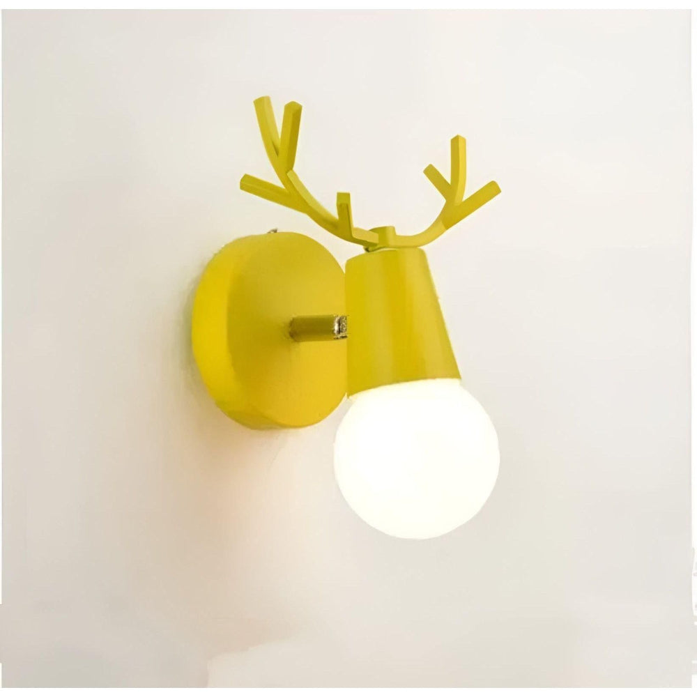 Scandinavian LED Wall Lamp – Charming Antler Design Sconce