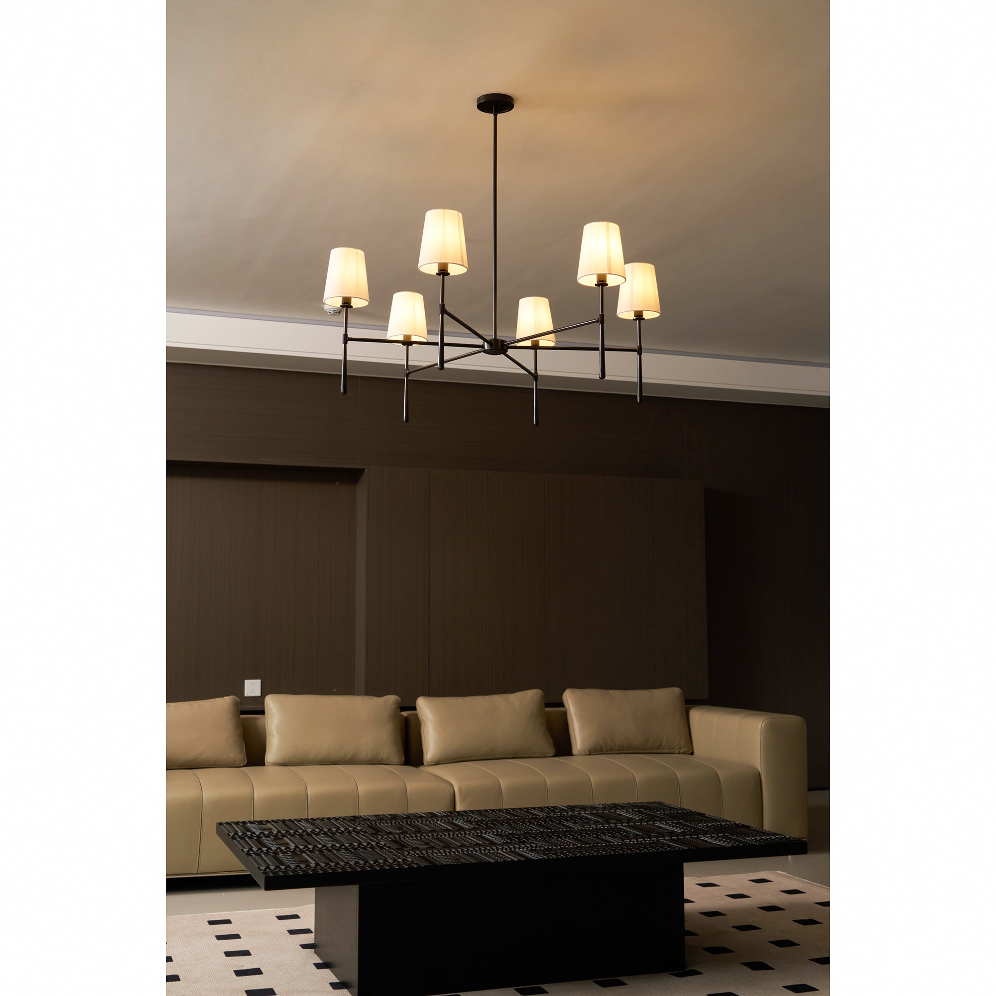 Contemporary Round Chandelier – Stylish Ceiling Light