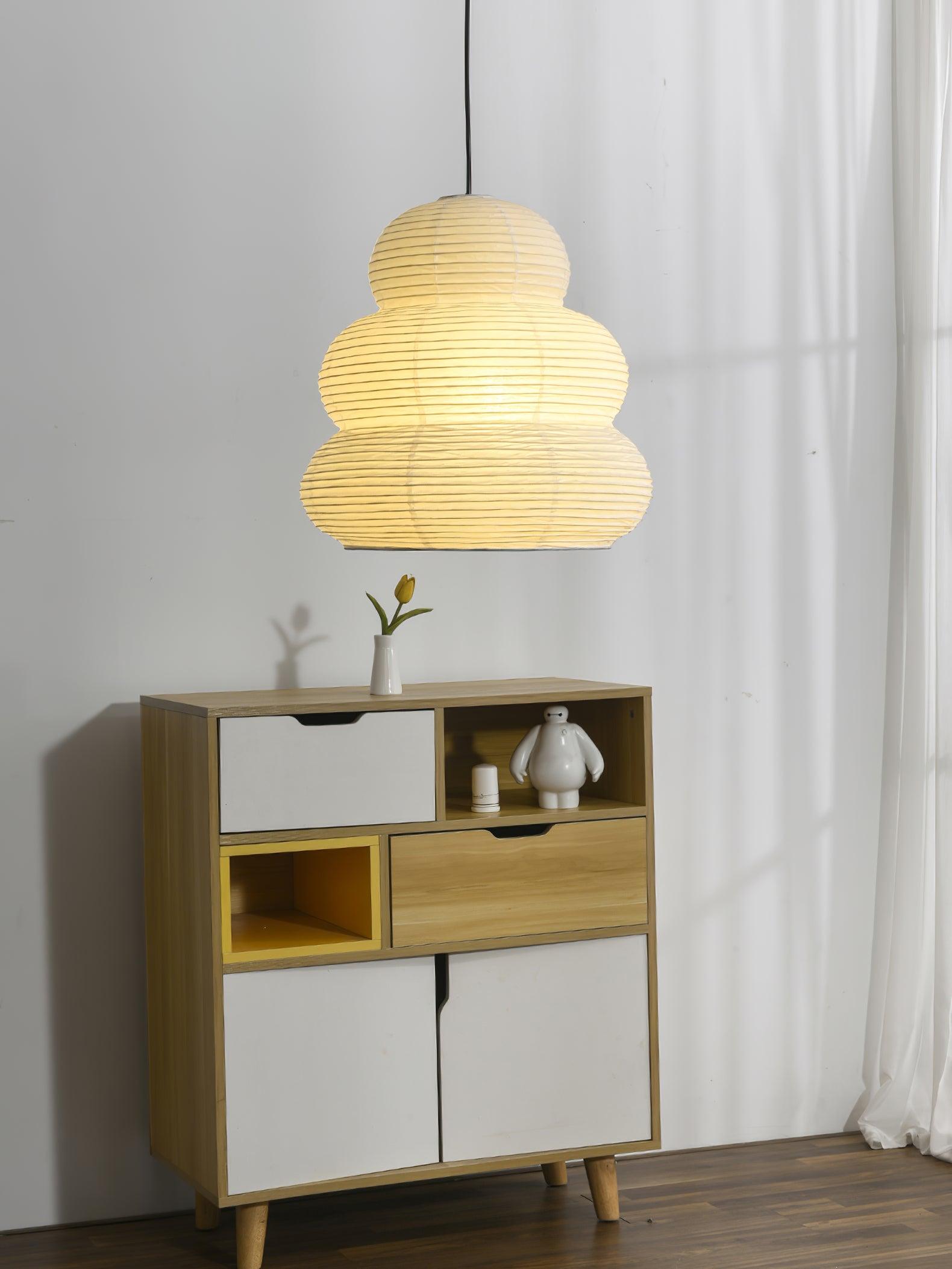 Japanese Style Rice Paper Pendant Light – Delicate Design