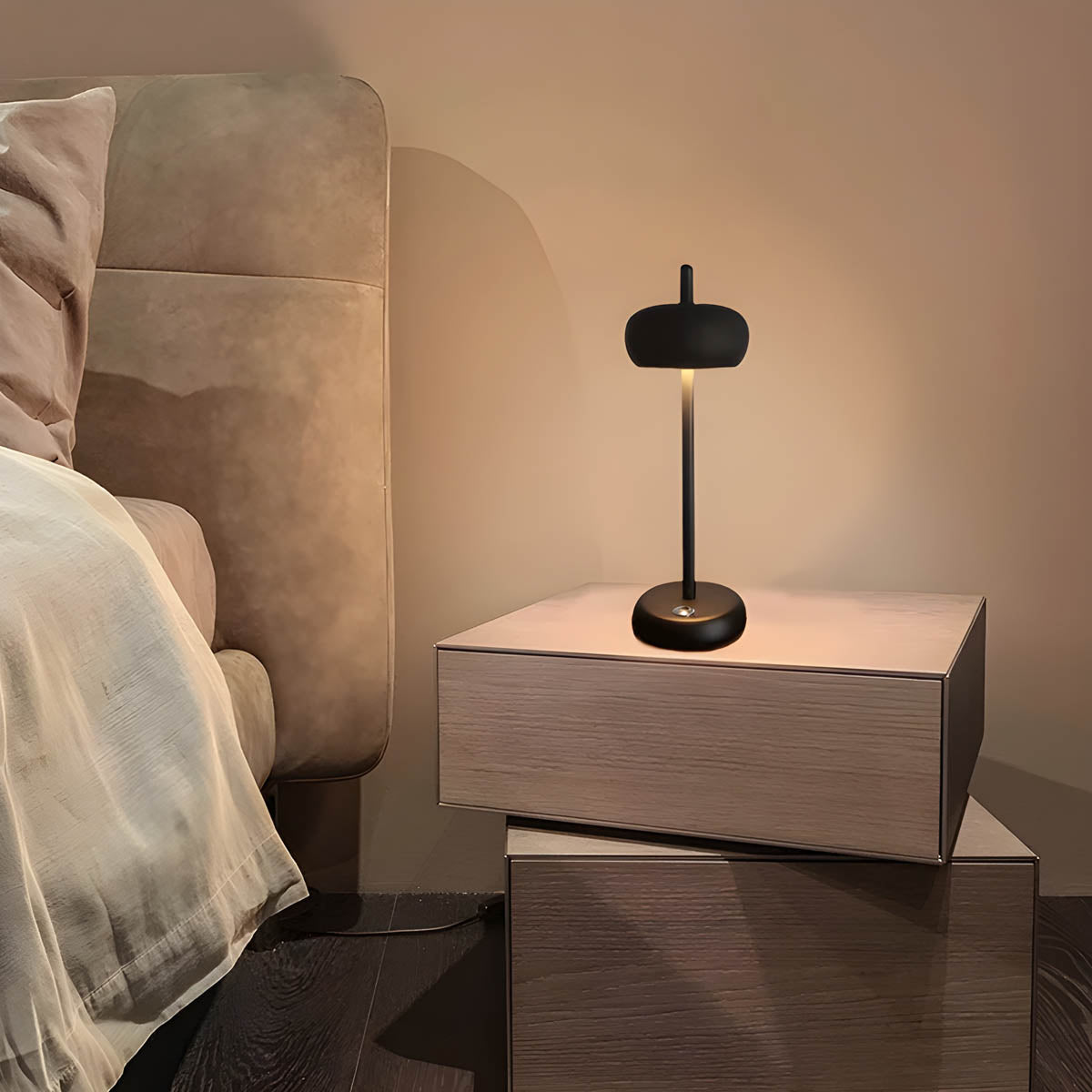 Sleek Mid-Century Desk Lamp | Rechargable Table Lamp