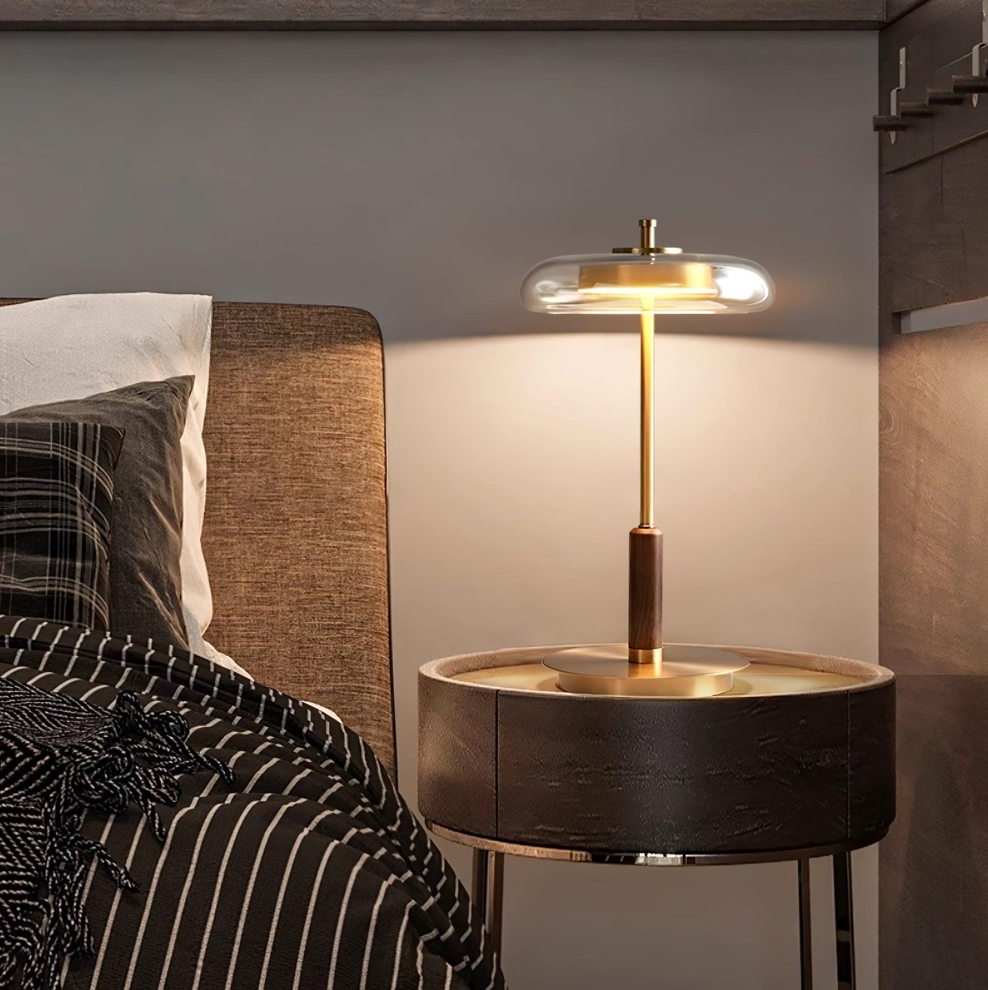 Modern Slim-Glass Table Lamp