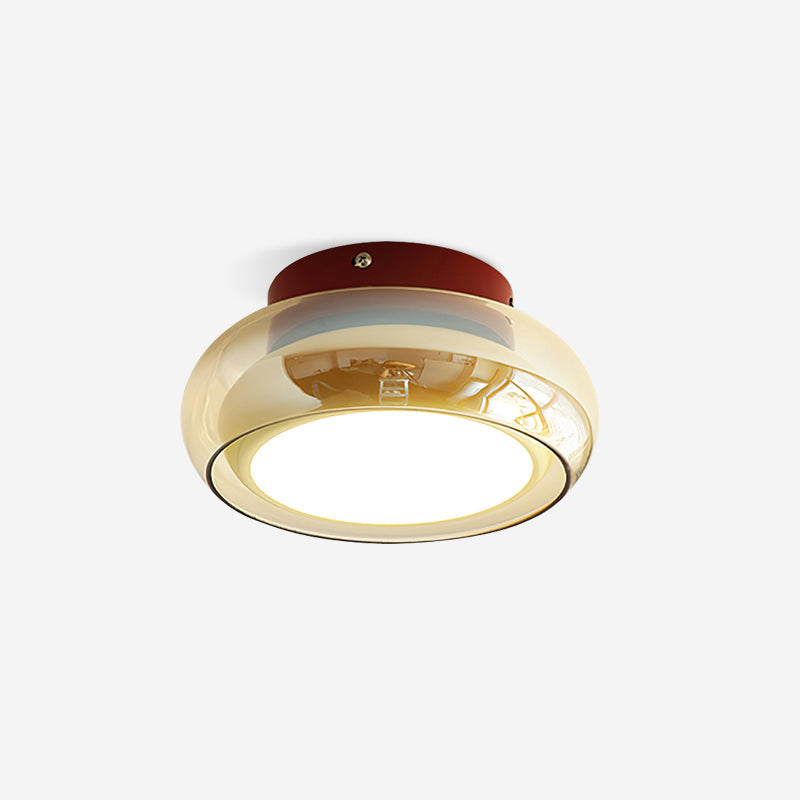 Retro Bauhaus Glass Ceiling Light  – Vintage Style Lighting Fixture