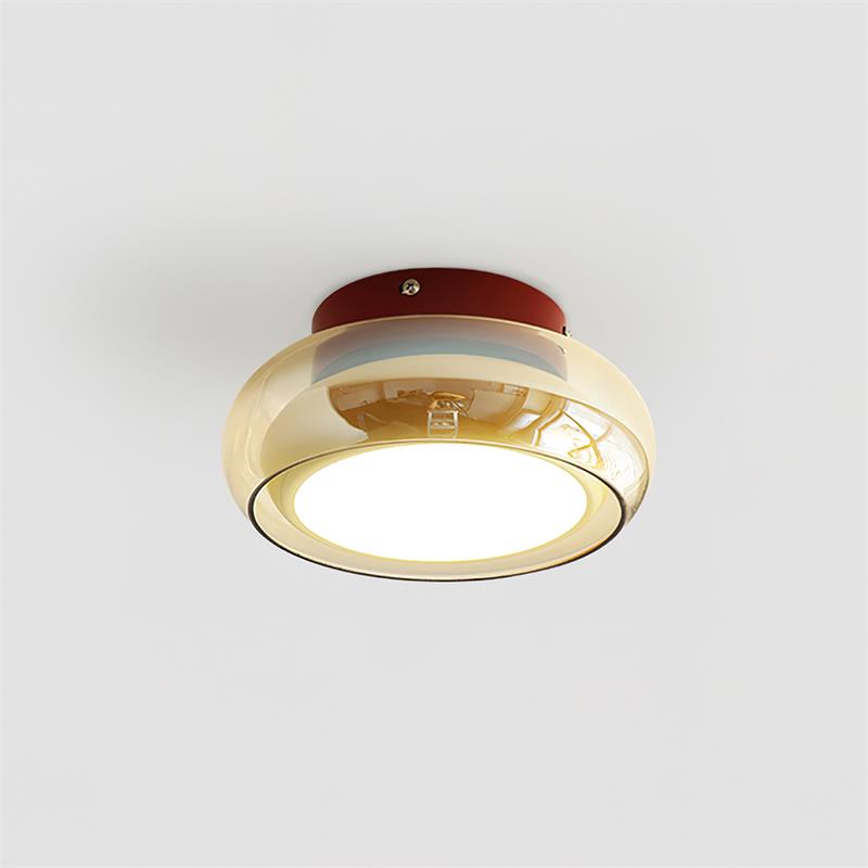 Retro Bauhaus Glass Ceiling Light  – Vintage Style Lighting Fixture