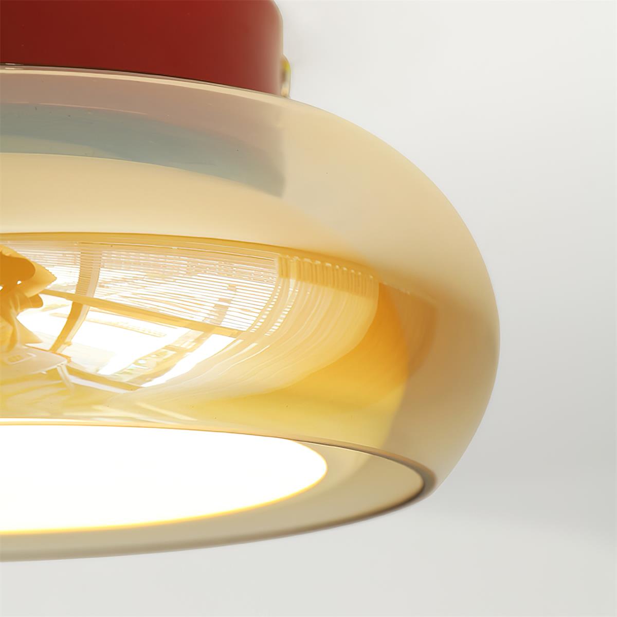 Retro Bauhaus Glass Ceiling Light  – Vintage Style Lighting Fixture