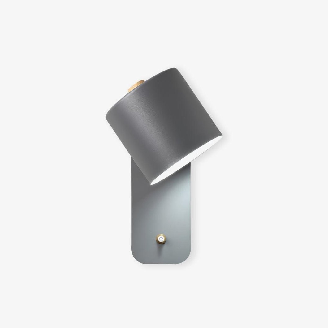 Modern Adjustable Cylinder Wall Lamp – Minimalist Metal Indoor Light