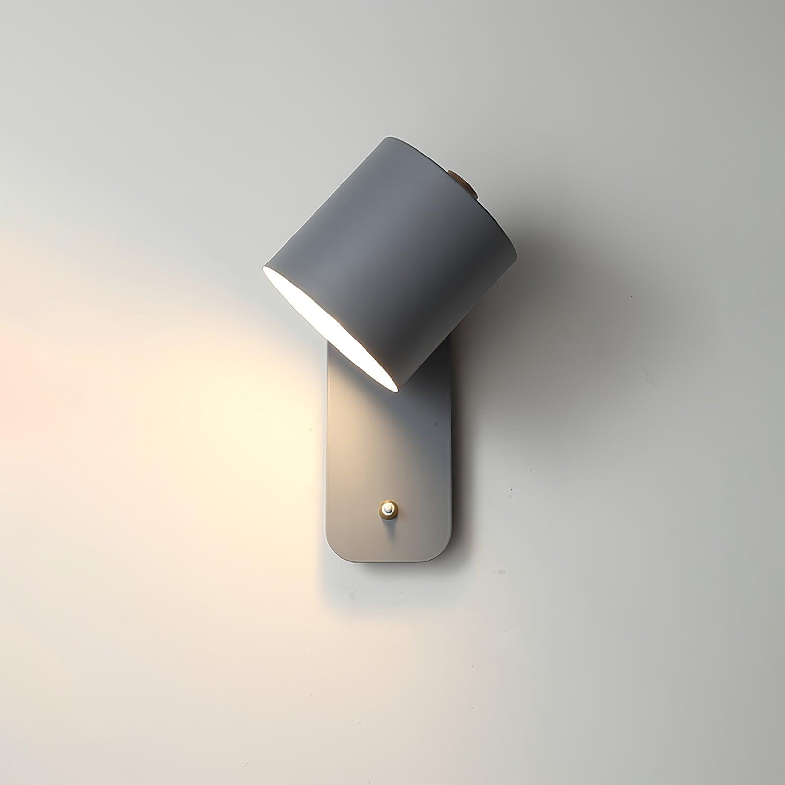 Modern Adjustable Cylinder Wall Lamp – Minimalist Metal Indoor Light