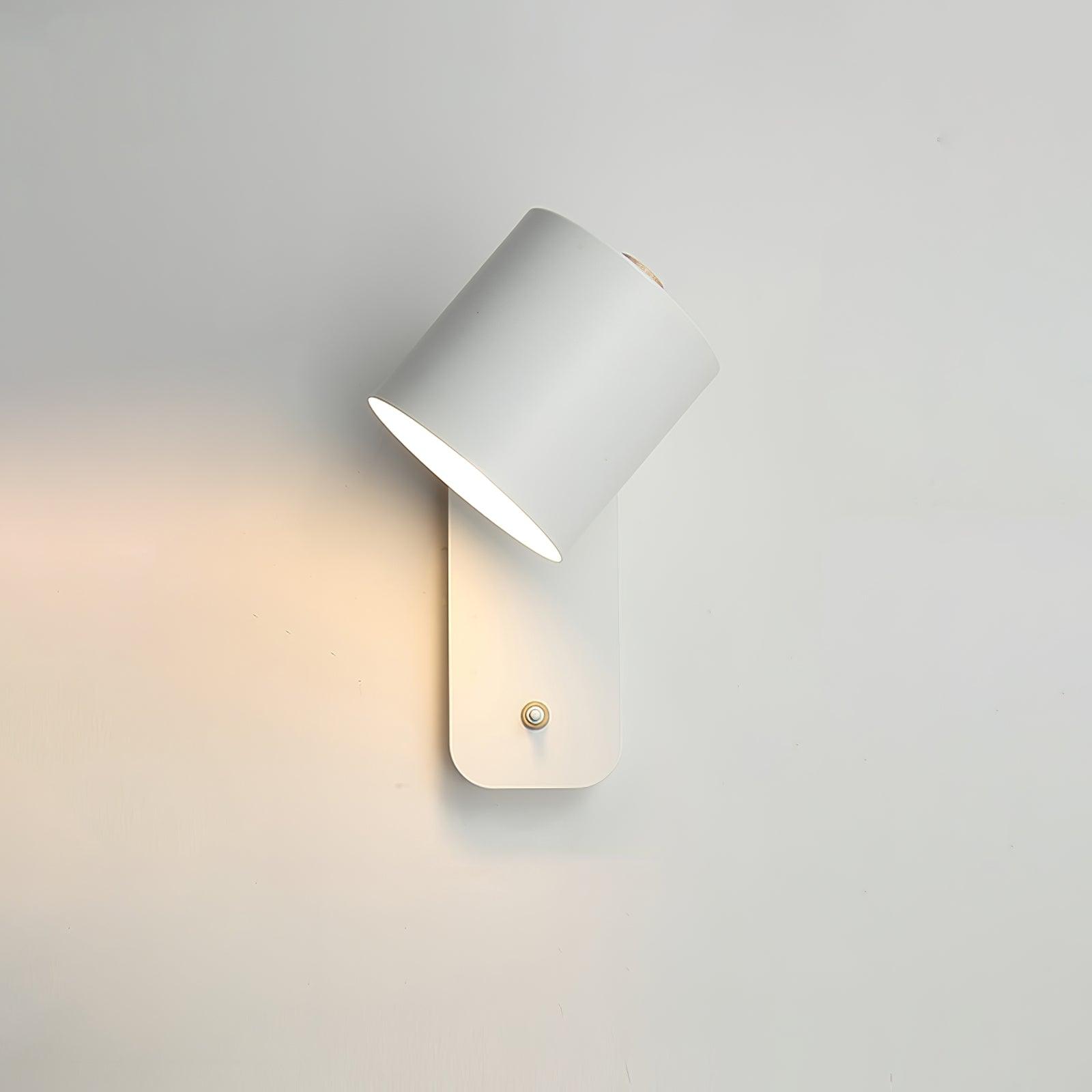 Modern Adjustable Cylinder Wall Lamp – Minimalist Metal Indoor Light