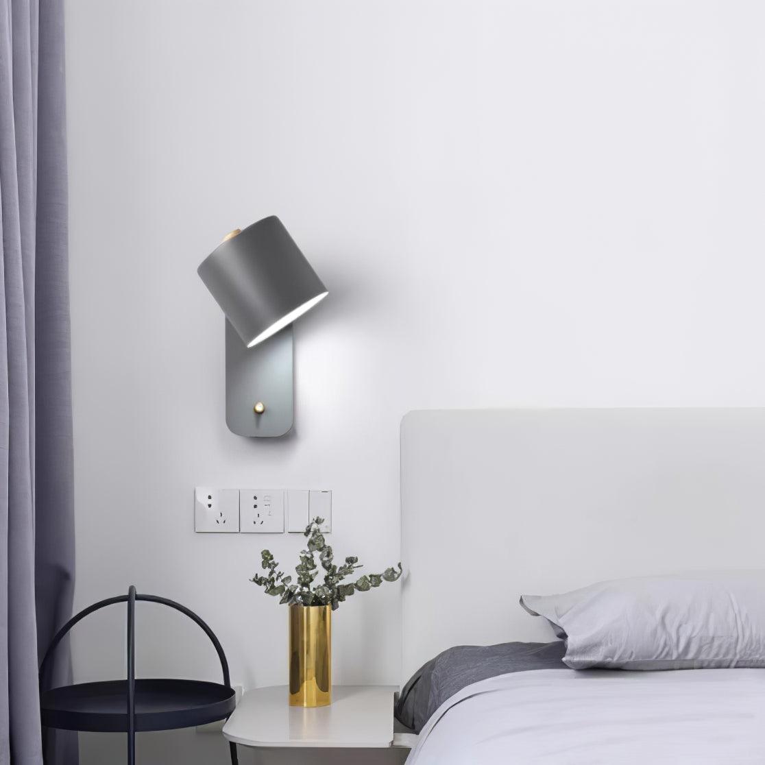 Modern Adjustable Cylinder Wall Lamp – Minimalist Metal Indoor Light