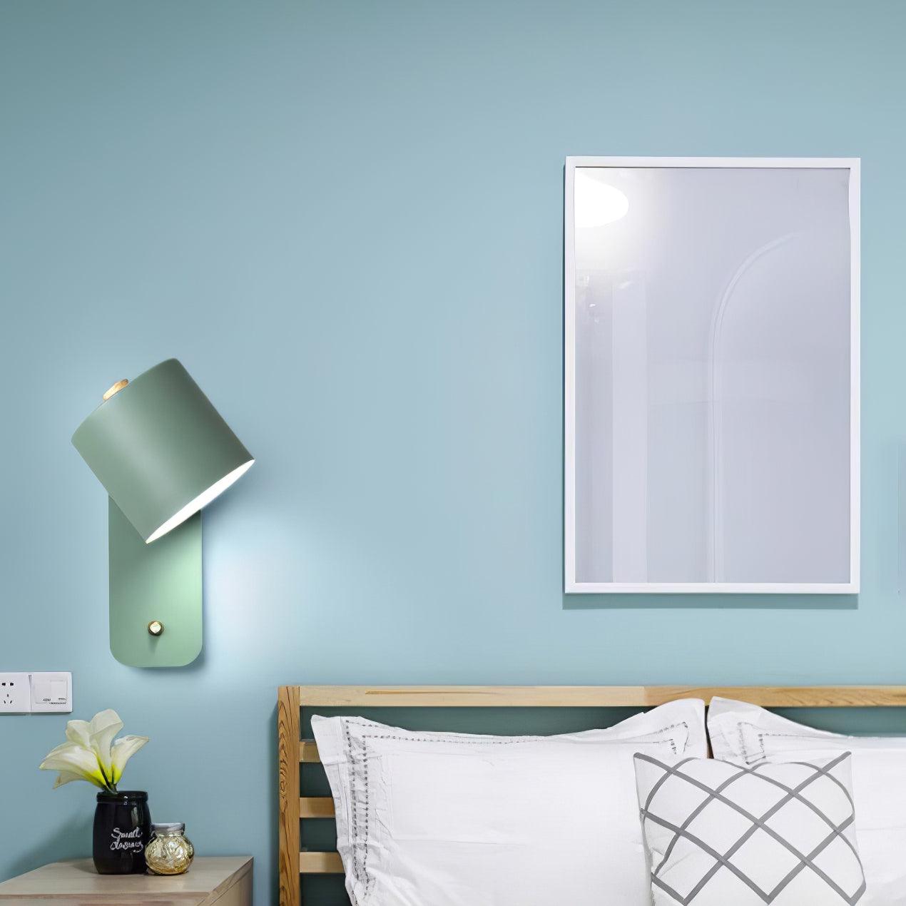 Modern Adjustable Cylinder Wall Lamp – Minimalist Metal Indoor Light
