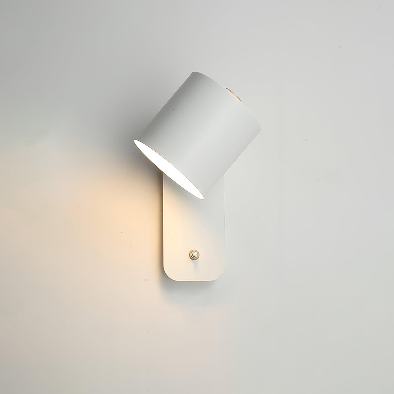 Modern Adjustable Cylinder Wall Lamp – Minimalist Metal Indoor Light