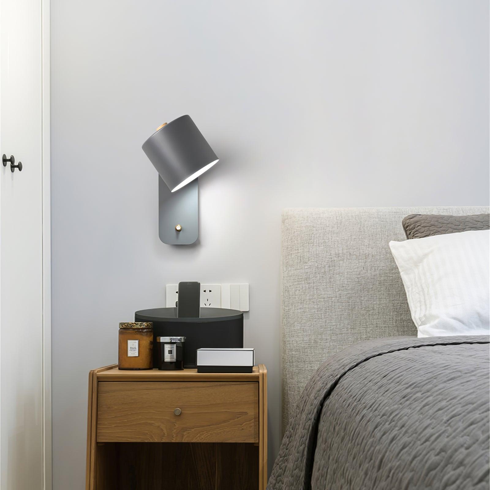 Modern Adjustable Cylinder Wall Lamp – Minimalist Metal Indoor Light