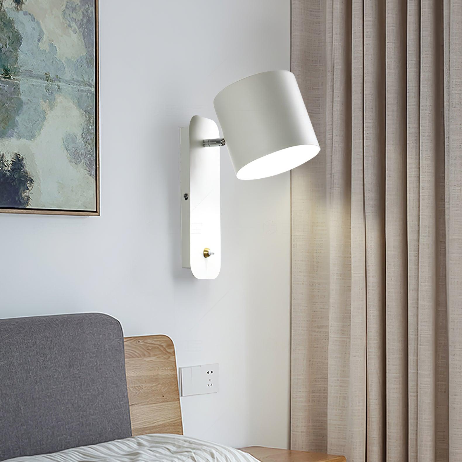 Modern Adjustable Cylinder Wall Lamp – Minimalist Metal Indoor Light