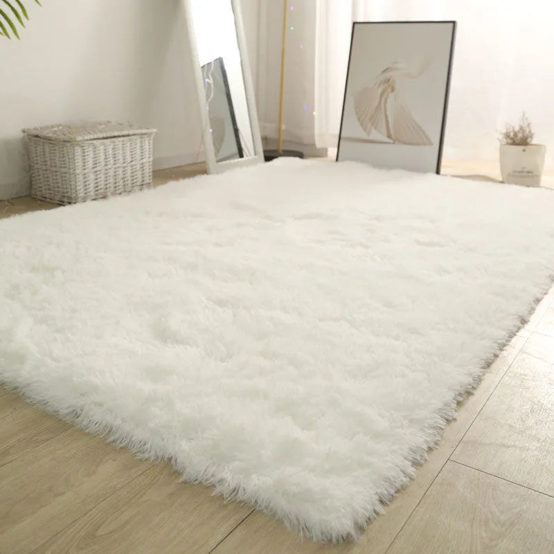 Cozy Living Room Rug | Non-Slip Fluffy Rug
