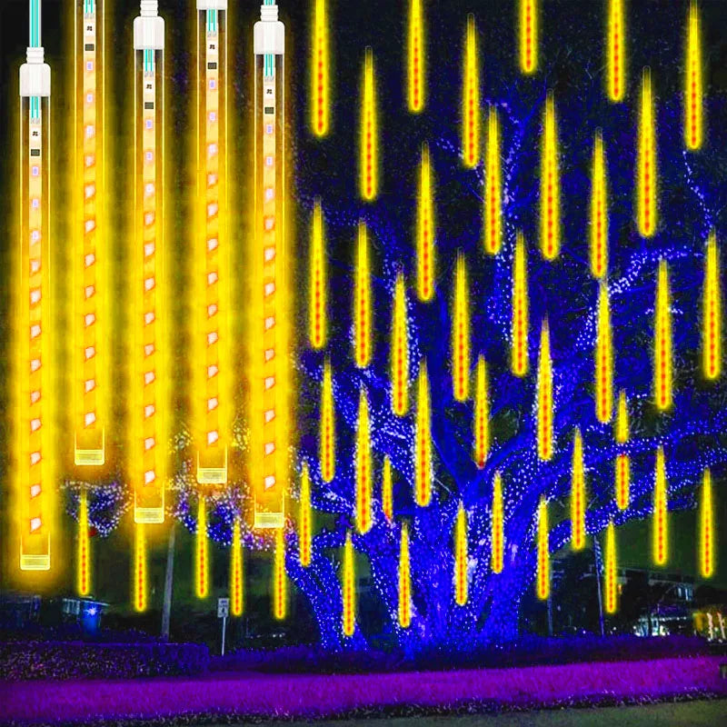 USB-Powered Water Drop Lights | Meteor Shower Effect Chistmas Light