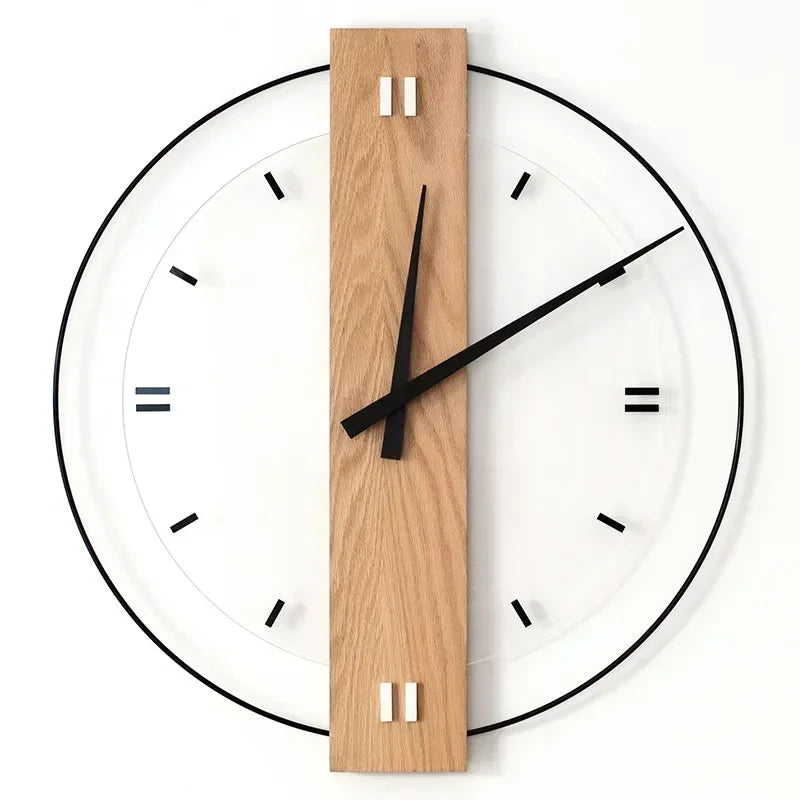 Natural Wood Wall Clock | Timeless Accent