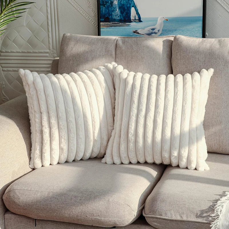 Fluffy Throw Pillow Cover