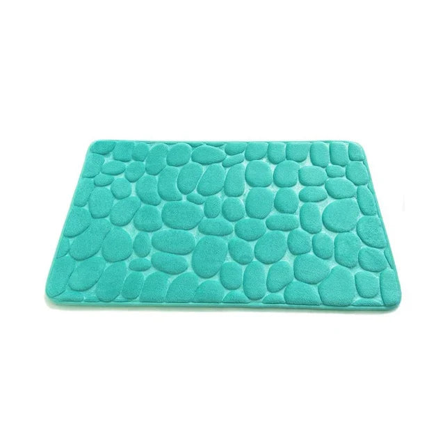 Safe and Stylish Geometric Embossed Bath Mat – Non-Slip with Soft Texture - Atelier Dubois Paris