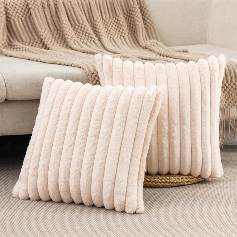 Fluffy Throw Pillow Cover