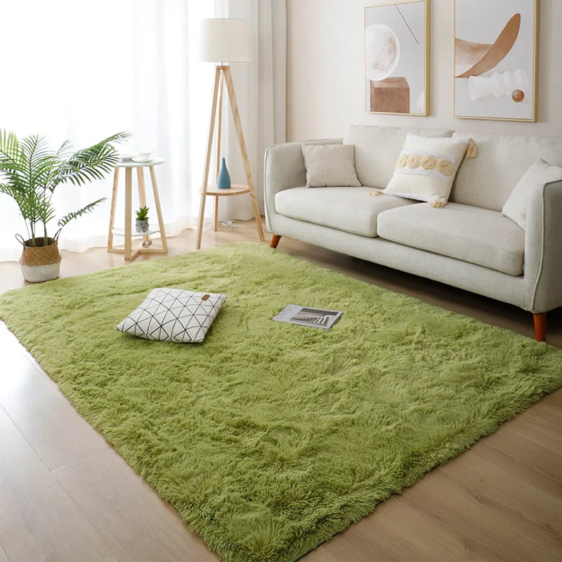 Cozy Living Room Rug | Non-Slip Fluffy Rug