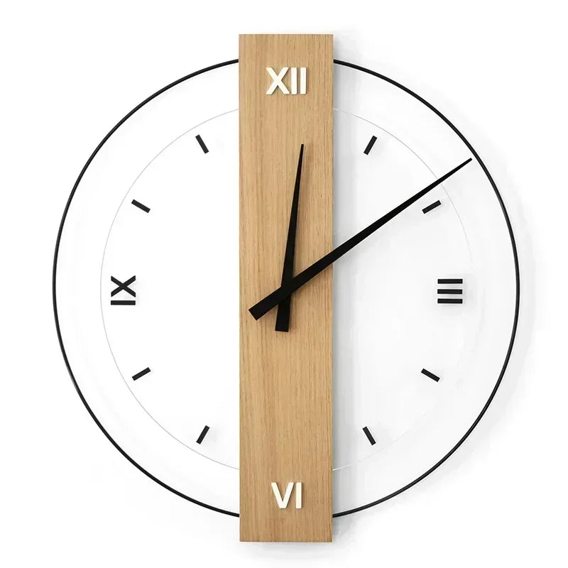 Natural Wood Wall Clock | Timeless Accent