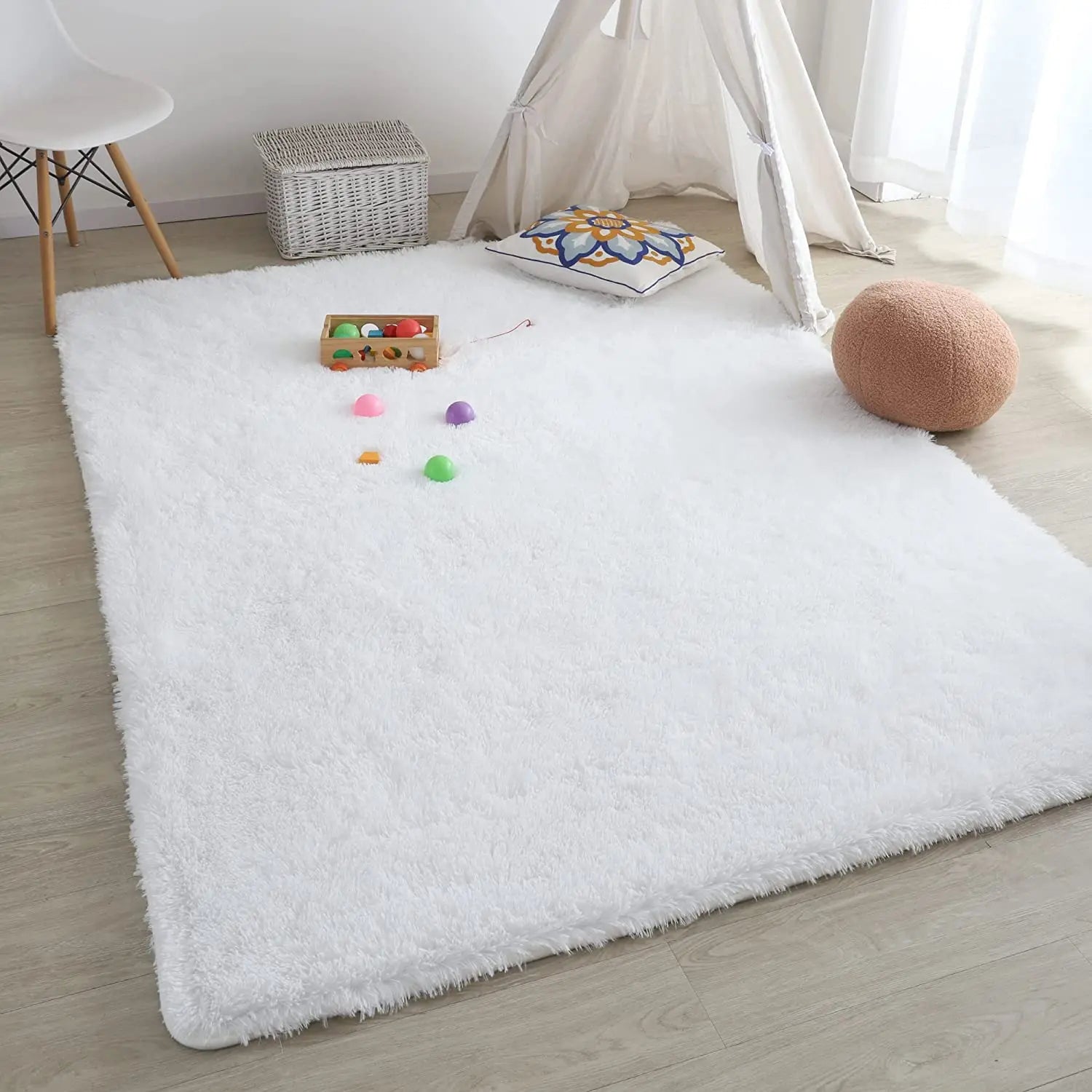 Non-Slip Soft Fluffy Rug | Floor Mat with Dense Pile