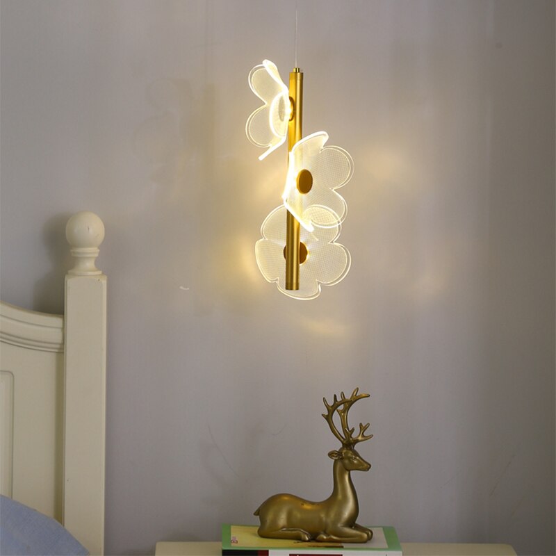 Modern Acrylic Flower Pendant Lamp – Hanging LED Light