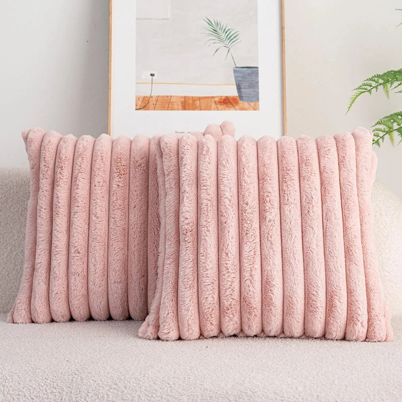 Fluffy Throw Pillow Cover