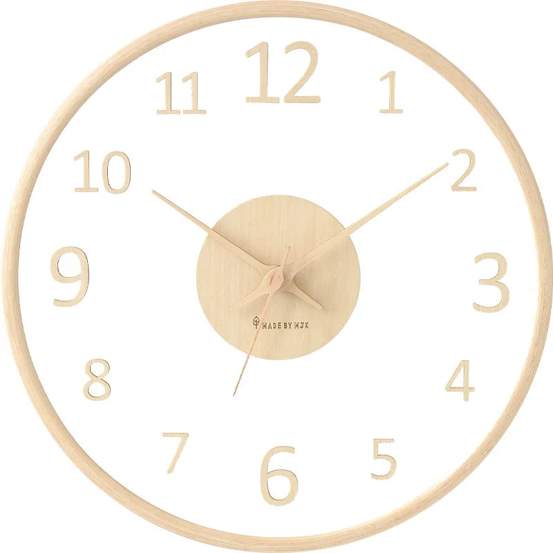 Transparent Round Glass Clock | Subtle Timepiece