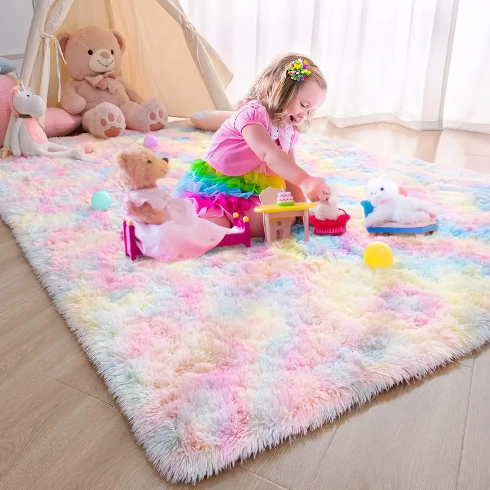 Non-Slip Soft Fluffy Rug | Floor Mat with Dense Pile