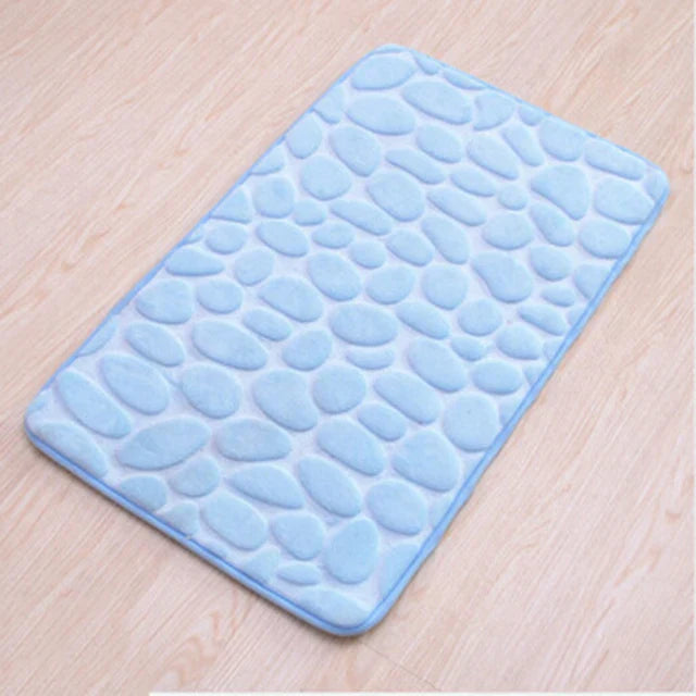 Safe and Stylish Geometric Embossed Bath Mat – Non-Slip with Soft Texture - Atelier Dubois Paris