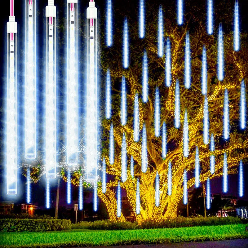 USB-Powered Water Drop Lights | Meteor Shower Effect Chistmas Light
