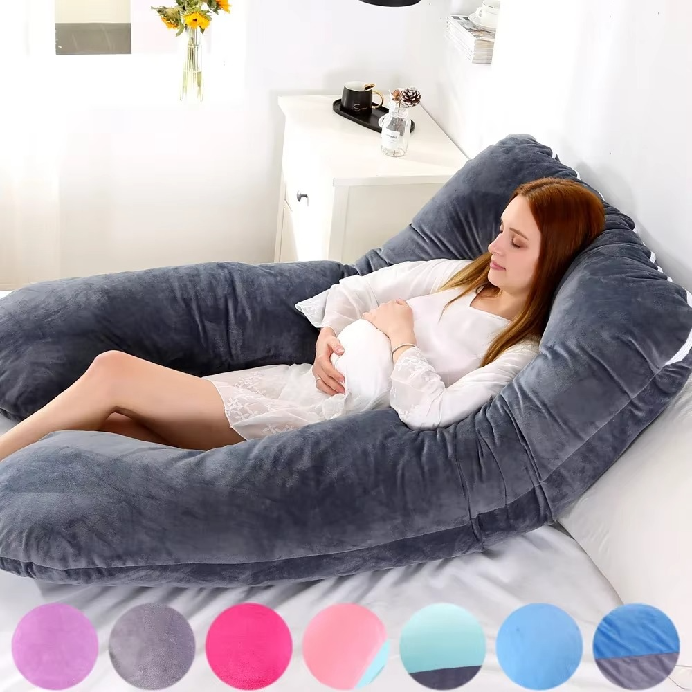 Ultra Gentle U-Shaped Pregnancy Pillow – Full Body Maternity Support