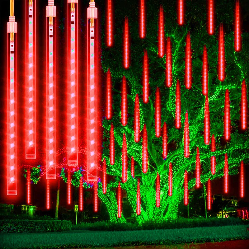 USB-Powered Water Drop Lights | Meteor Shower Effect Chistmas Light