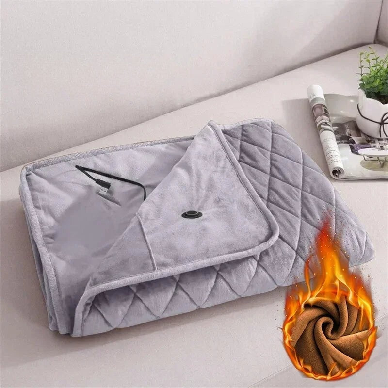 Travel-Friendly Heated Electric Blanket | Portable Electric Throw On-the-Go