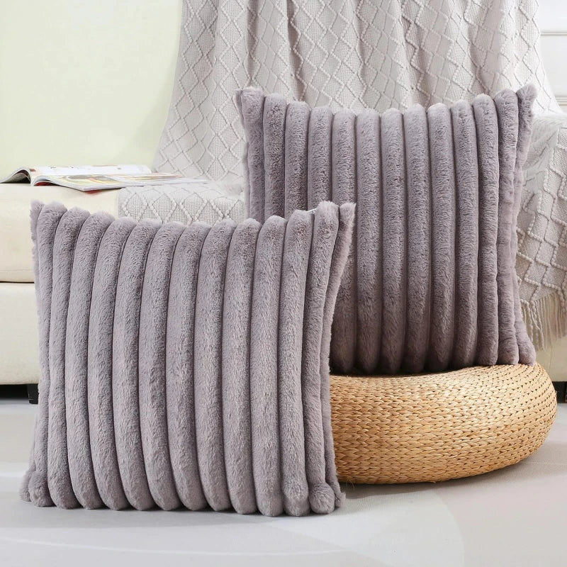 Fluffy Throw Pillow Cover