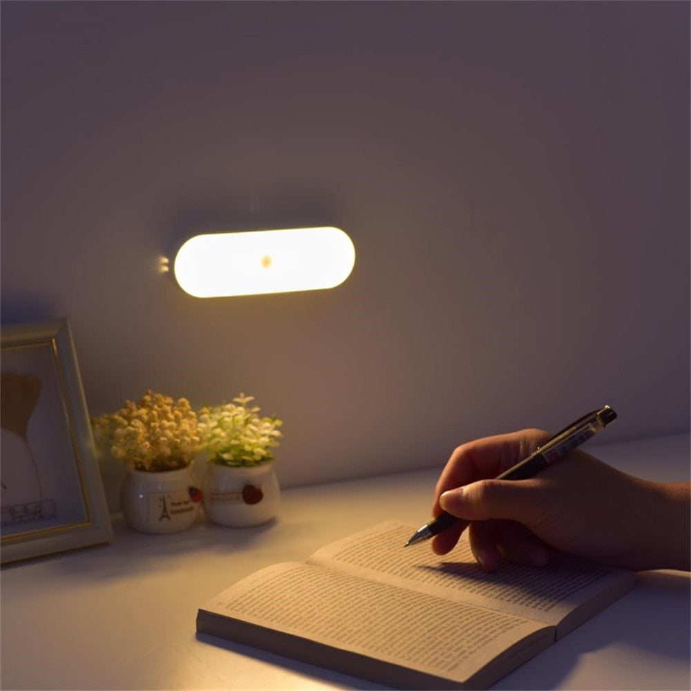 LED Motion Sensor Wall Lamp – USB Rechargeable and Wireless Design