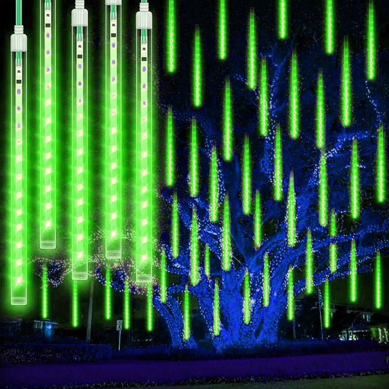 USB-Powered Water Drop Lights | Meteor Shower Effect Chistmas Light